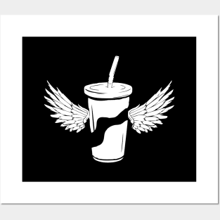 Soda Cup with Wings Posters and Art